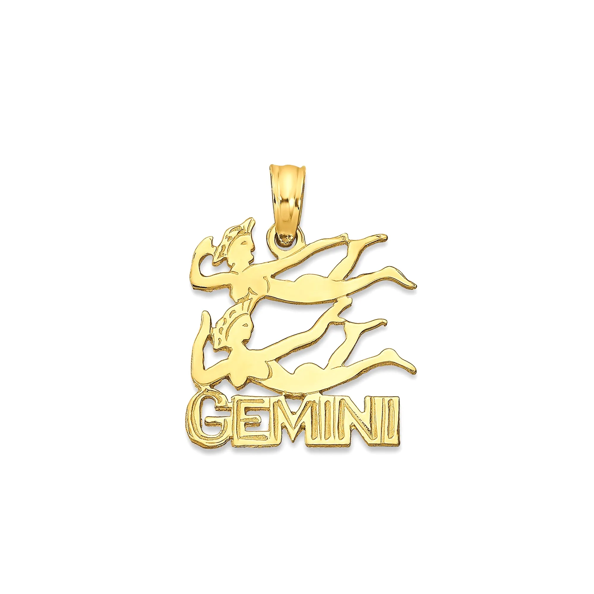 14k Real Solid Gold Zodiac Birth Symbol Pendant Charm