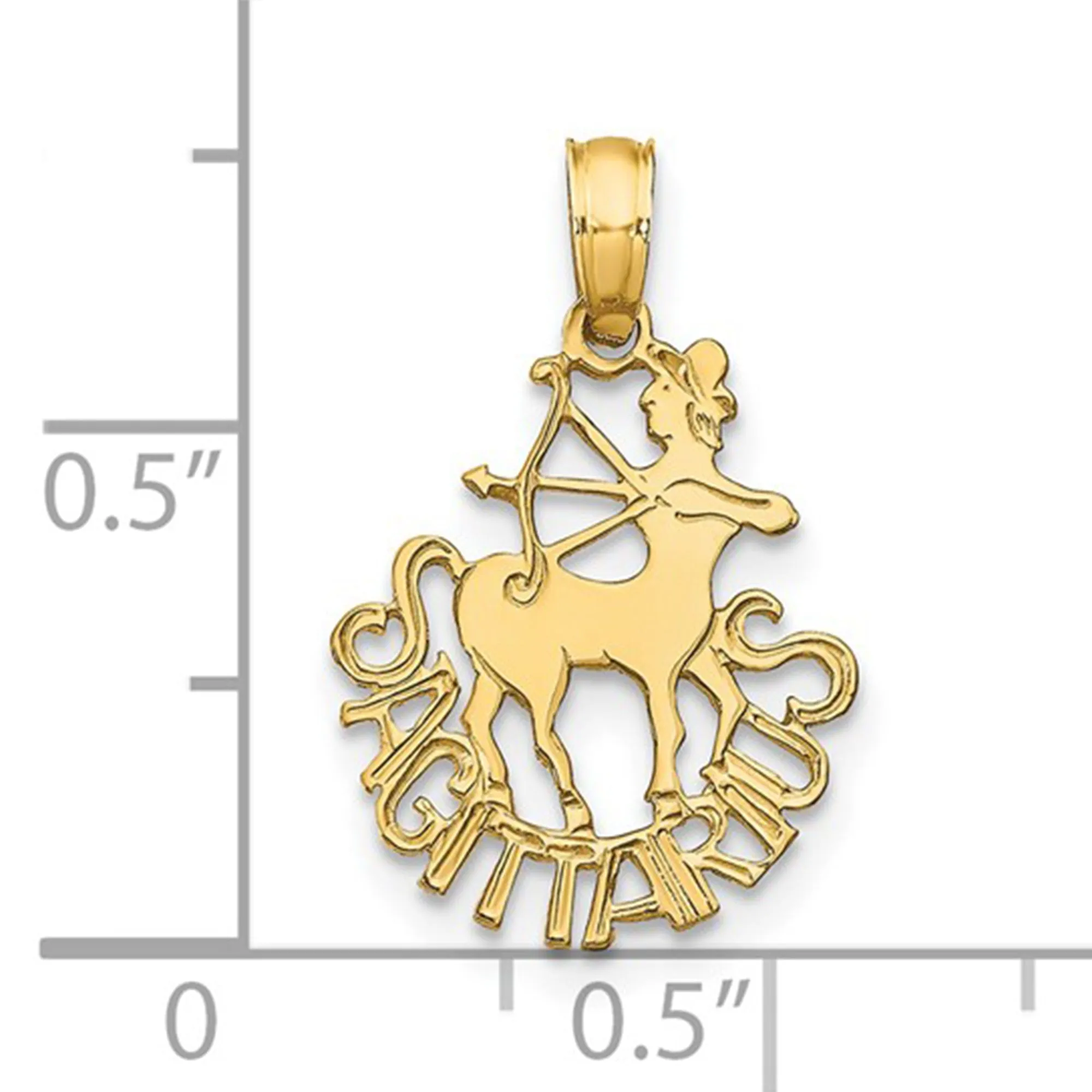 14k Real Solid Gold Zodiac Birth Symbol Pendant Charm