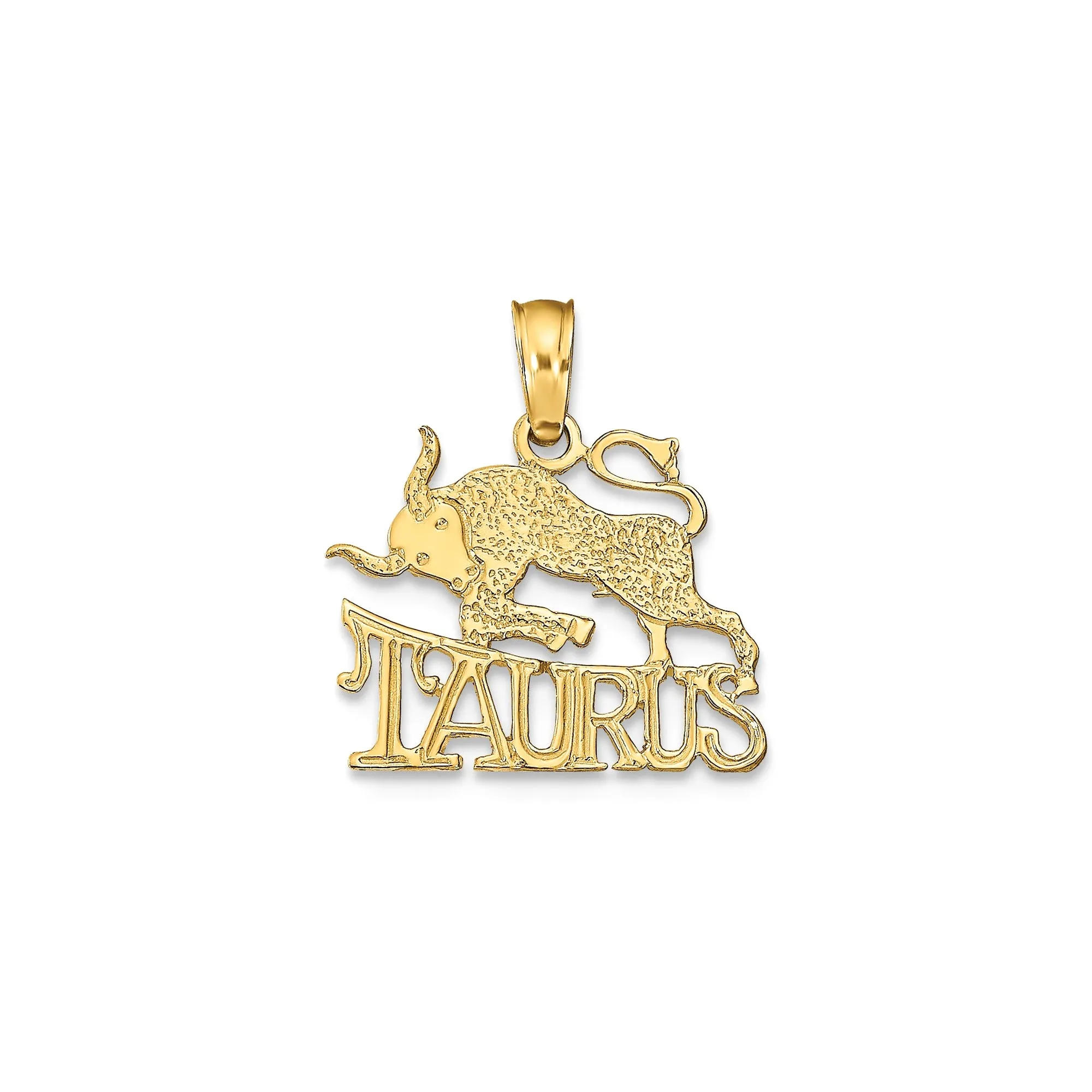 14k Real Solid Gold Zodiac Birth Symbol Pendant Charm