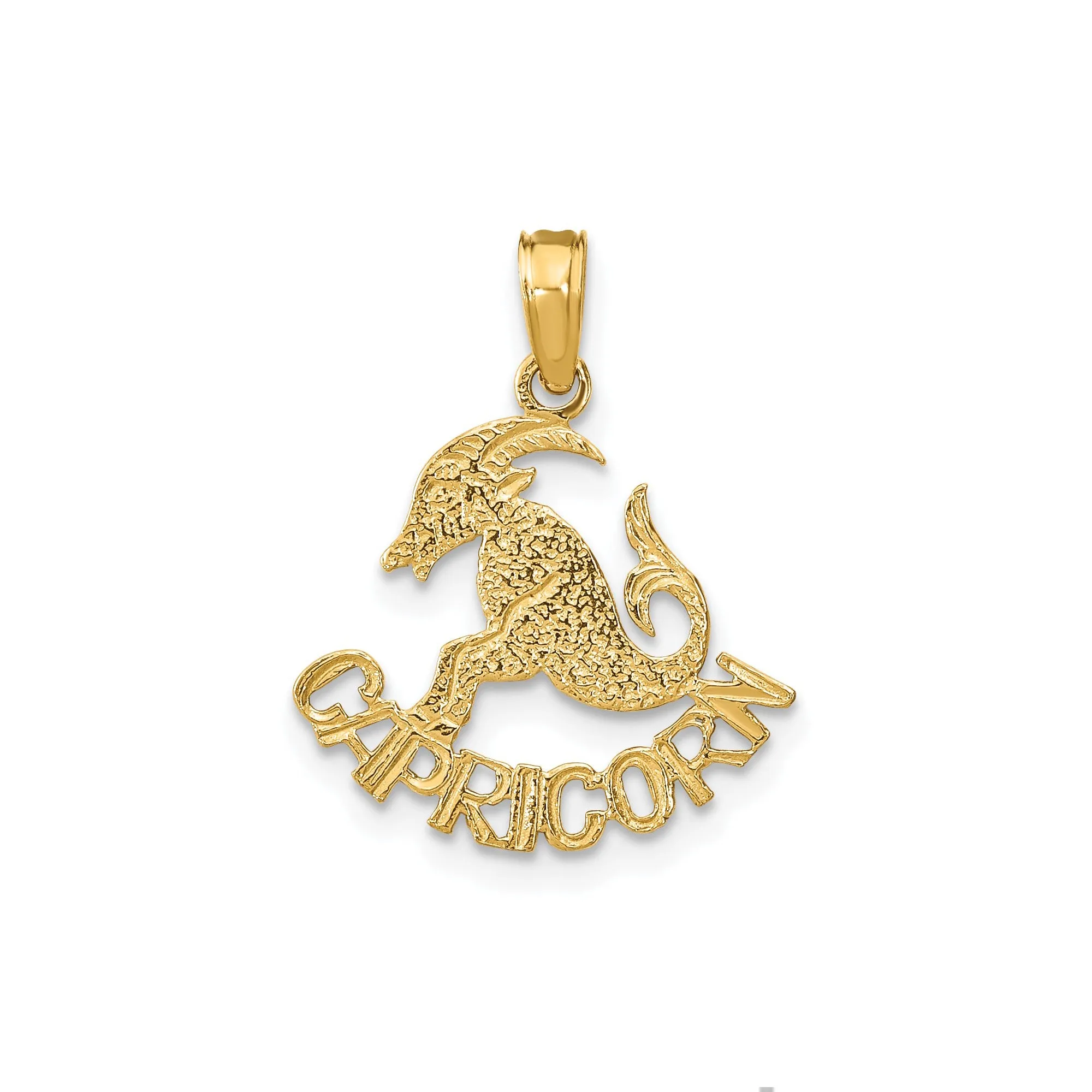 14k Real Solid Gold Zodiac Birth Symbol Pendant Charm