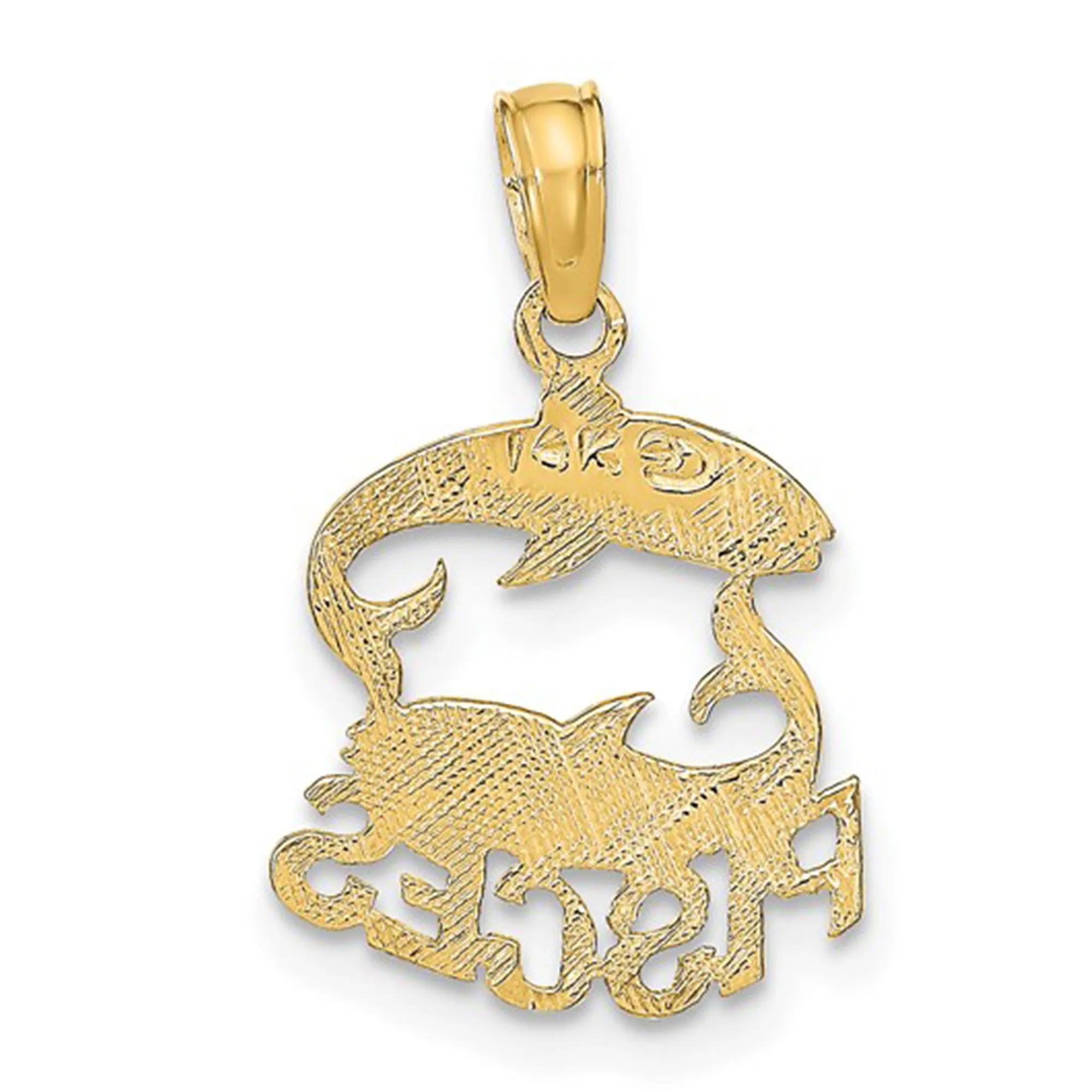 14k Real Solid Gold Zodiac Birth Symbol Pendant Charm