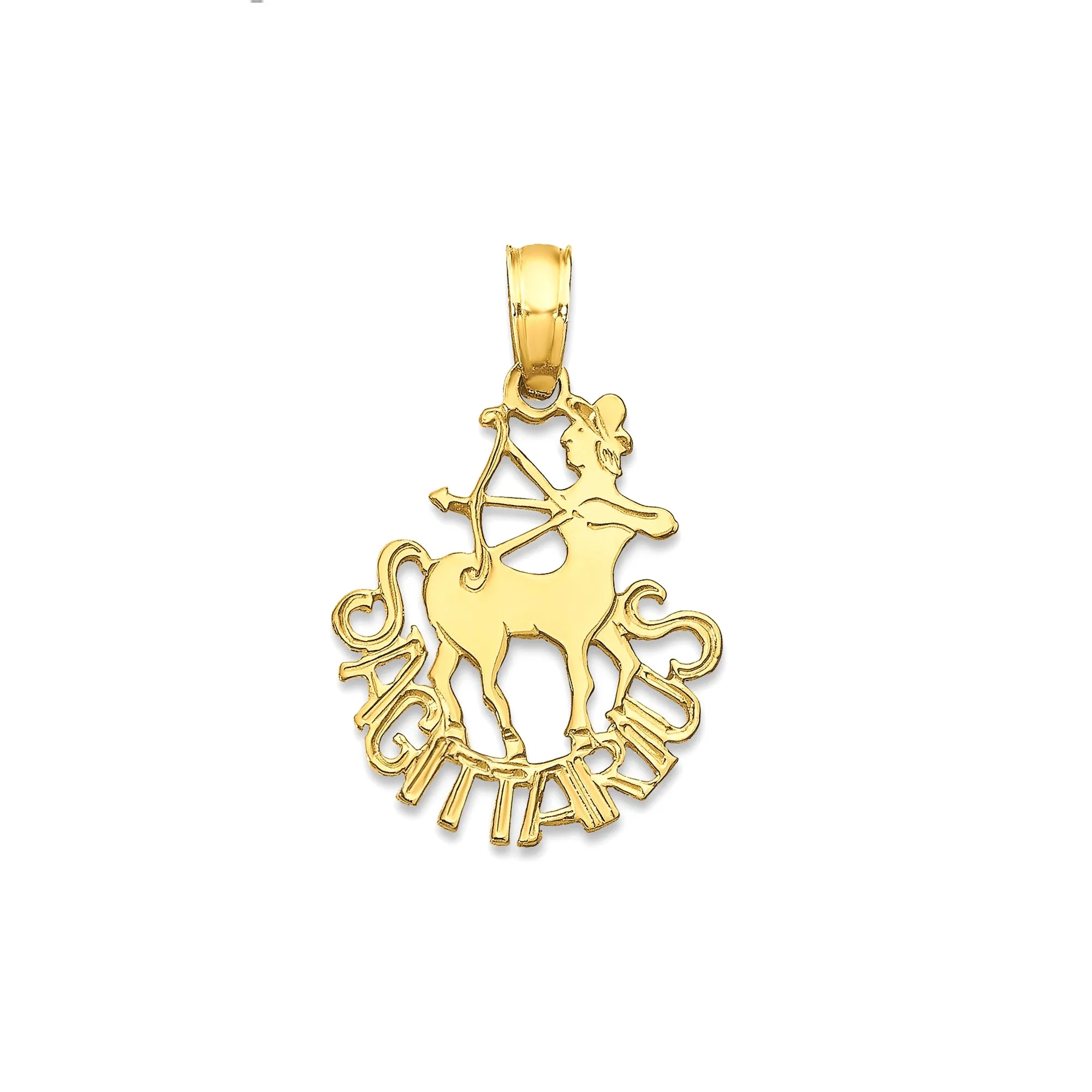 14k Real Solid Gold Zodiac Birth Symbol Pendant Charm