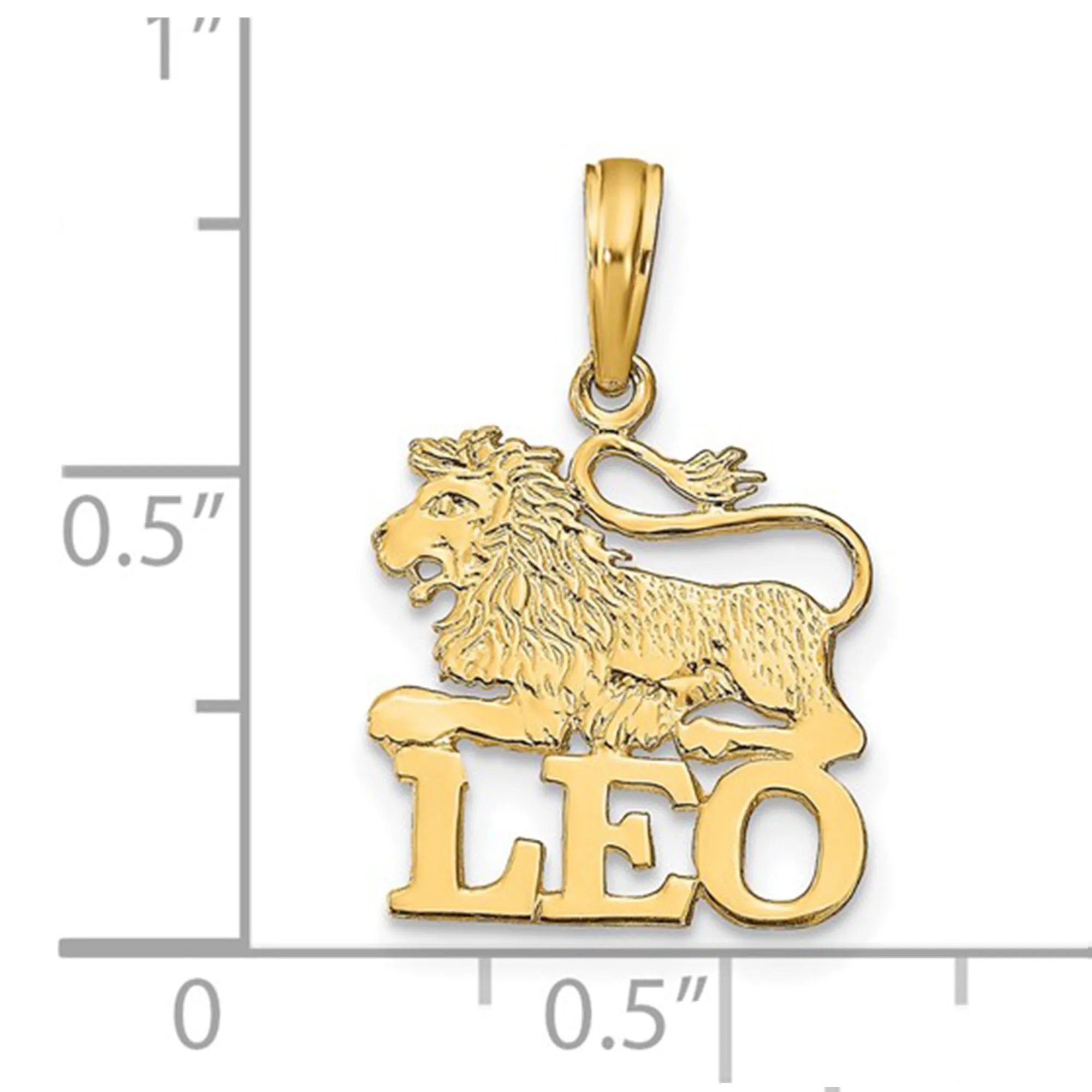 14k Real Solid Gold Zodiac Birth Symbol Pendant Charm