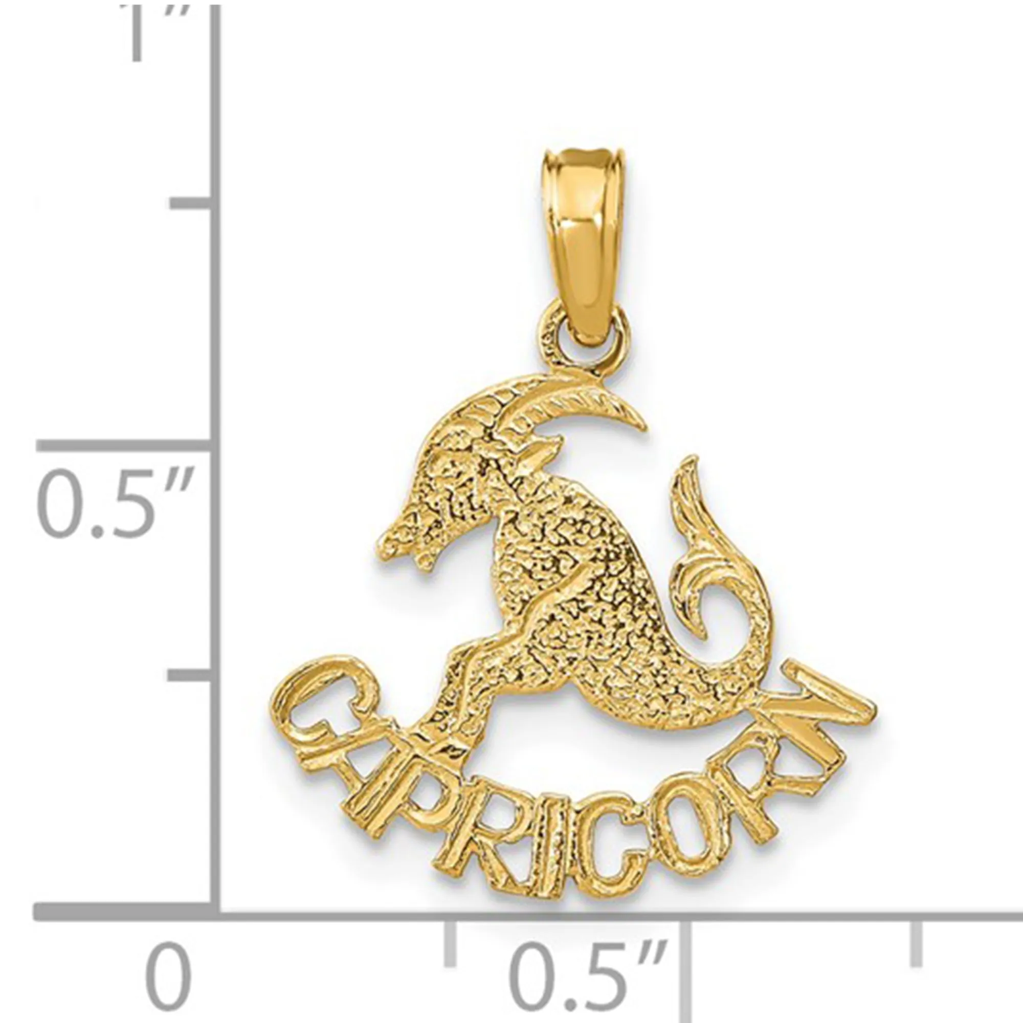 14k Real Solid Gold Zodiac Birth Symbol Pendant Charm