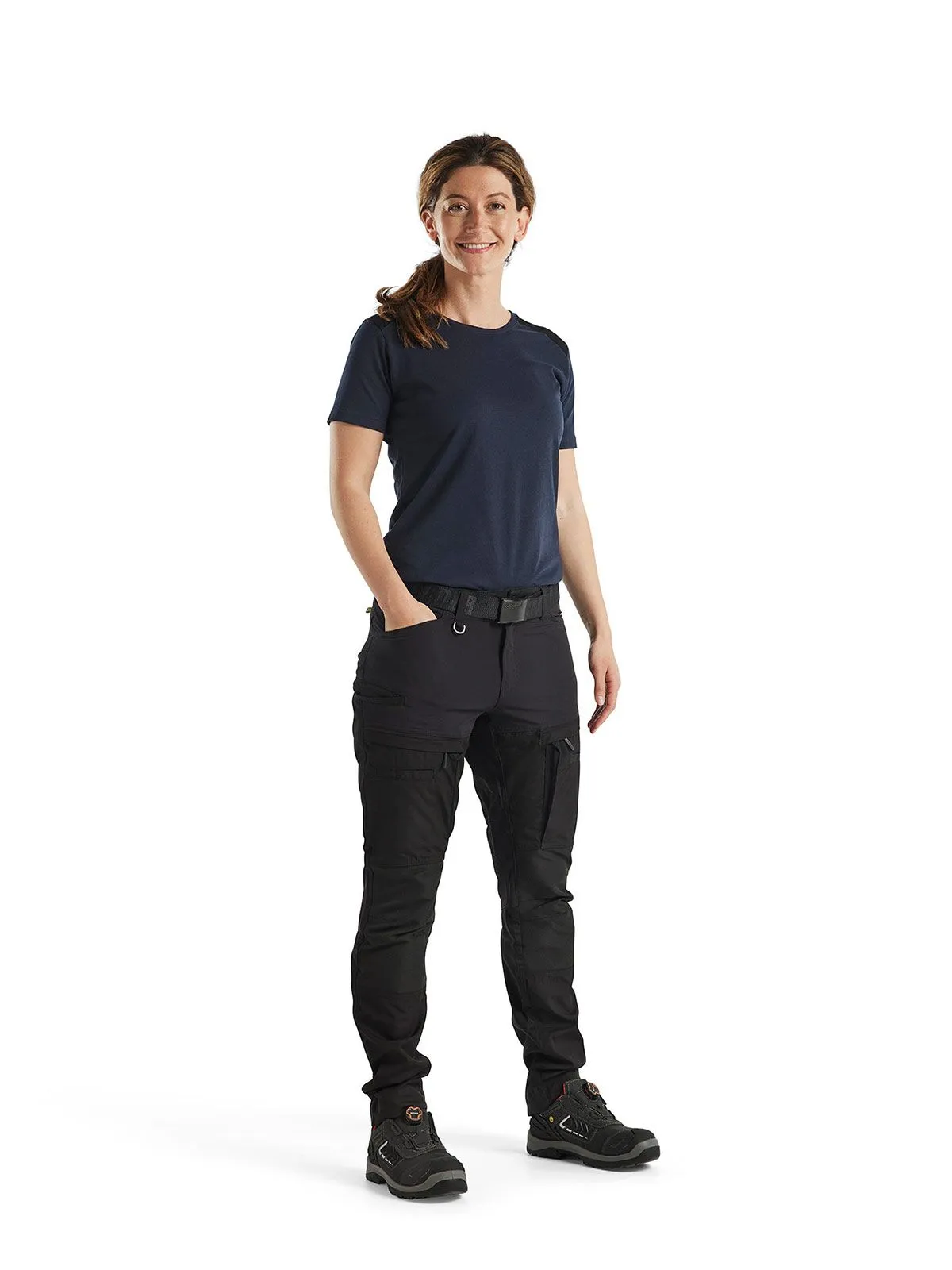 7166-1845&#x20;Women&#x27;s&#x20;Service&#x20;Work&#x20;Trousers&#x20;Stretch&#x20;-&#x20;Bl&#xE5;kl&#xE4;der