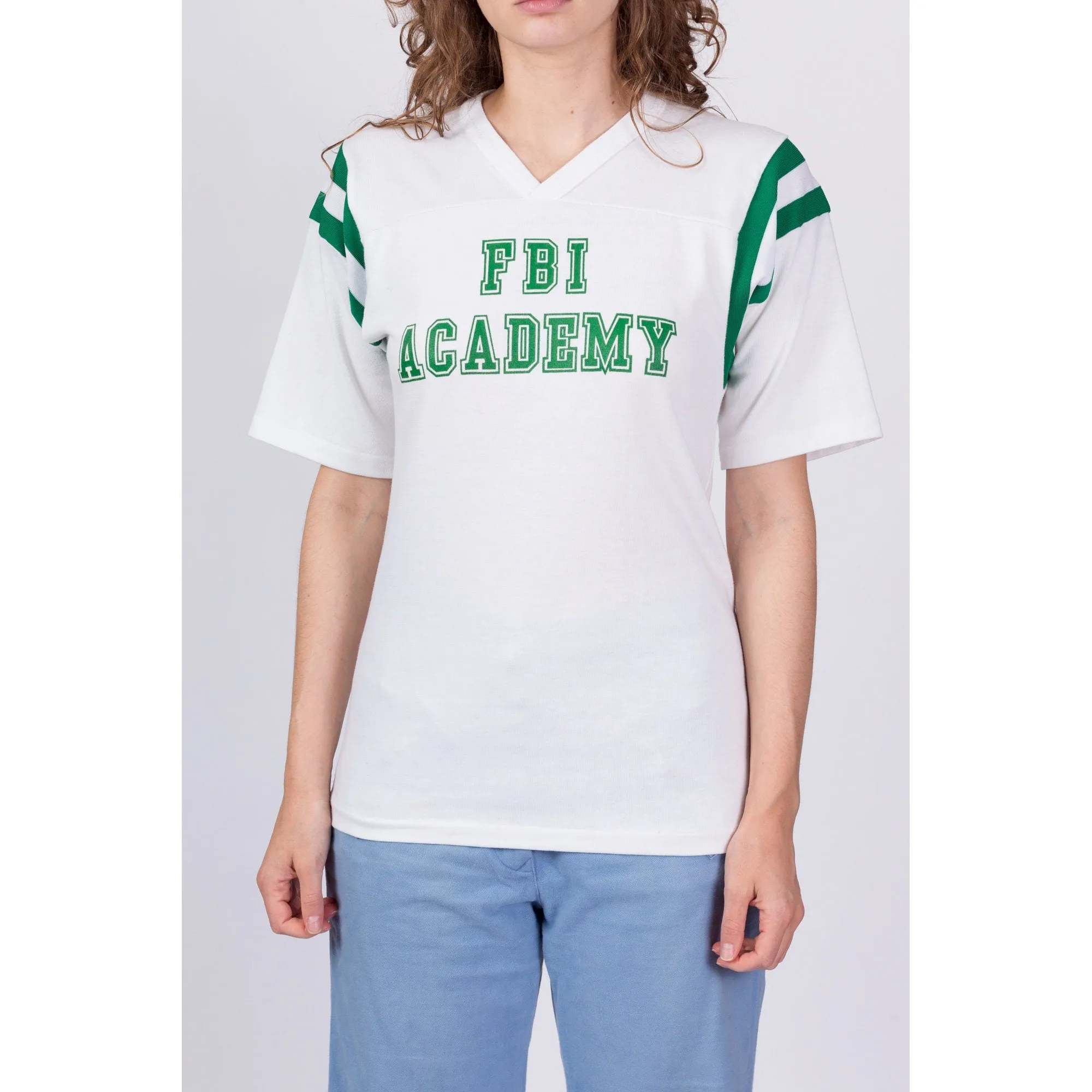 80s FBI Academy Baseball Shirt - Unisex Small