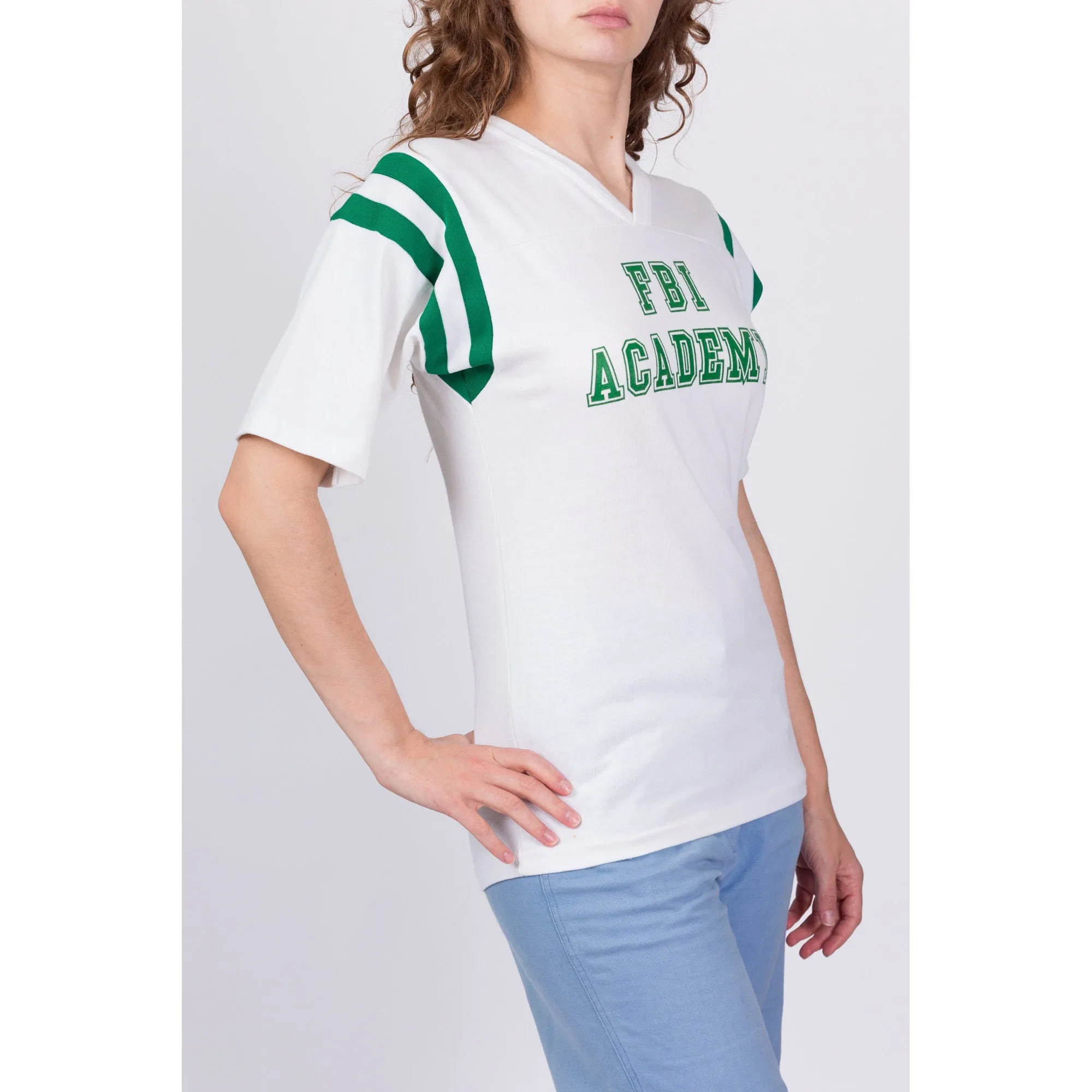 80s FBI Academy Baseball Shirt - Unisex Small