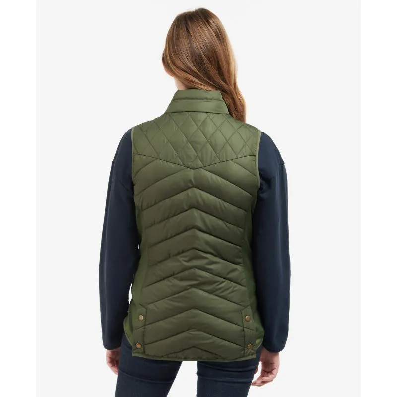 Barbour Stretch Cavalry Ladies Gilet - Olive/Olive Marl