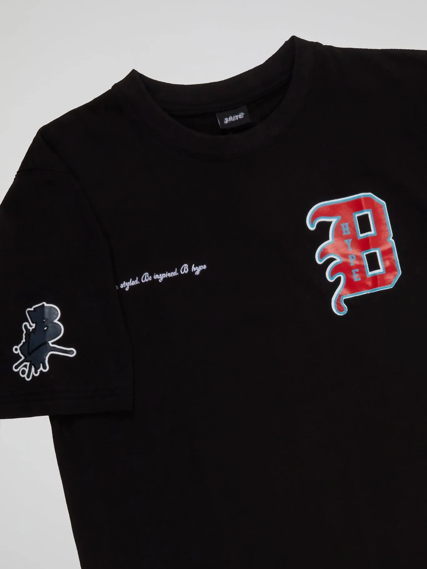 Bhype Society - Bhype Black T-shirt Varsity Collection