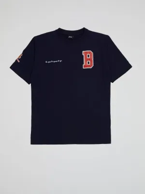 Bhype Society - Bhype Marine Blue T-shirt Varsity Collection