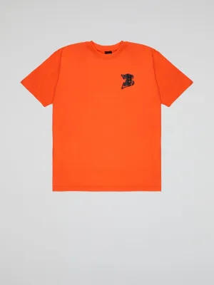 Bhype Society - Neon Orange T-shirt Bhype Logo Essentials