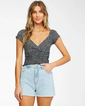 Billabong Beach Bird Knit Top - Black