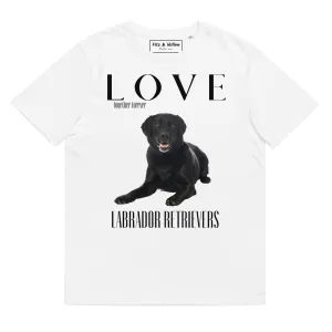 Black Labrador Retriever lovers sustainable t-shirt