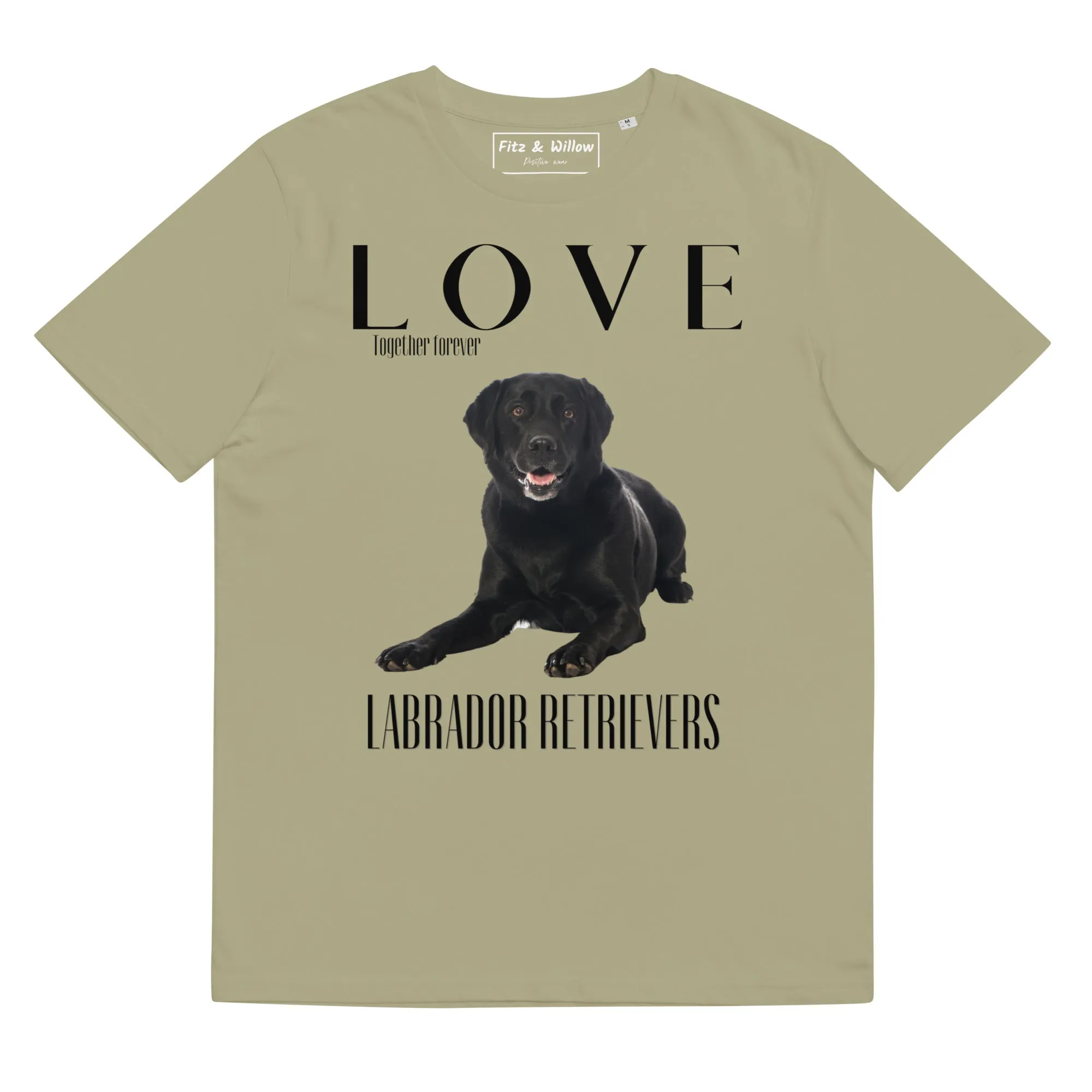 Black Labrador Retriever lovers sustainable t-shirt