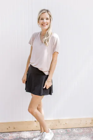 Black Pleated Tennis Skort