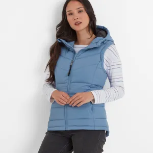 Calvo Womens Padded Gilet - Misty Blue