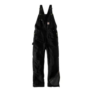 Carhartt Duck Insulated Bib Overall Black