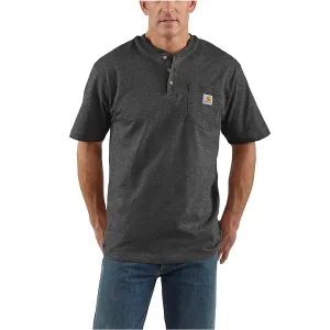 Carhartt Men's Loose Fit Heavyweight Short-Sleeve Pocket Henley T-Shirt