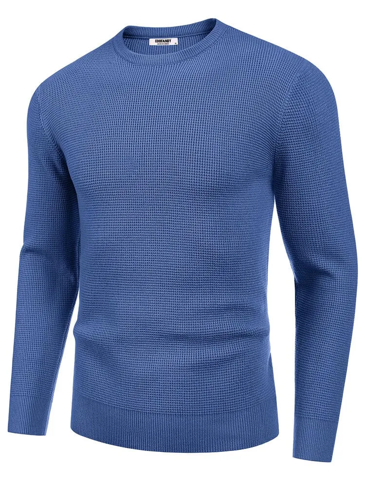 Classic Waffle Knitted Pullover Sweater (US Only)