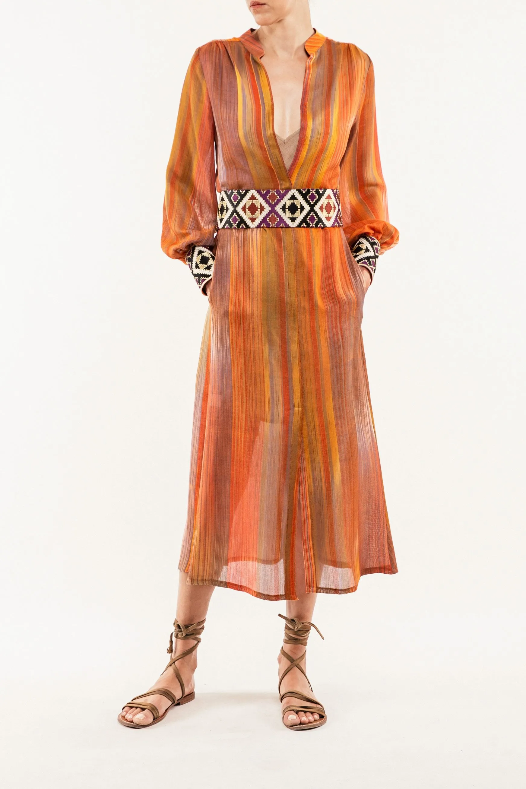 Darai Isfahan Dress - Orange