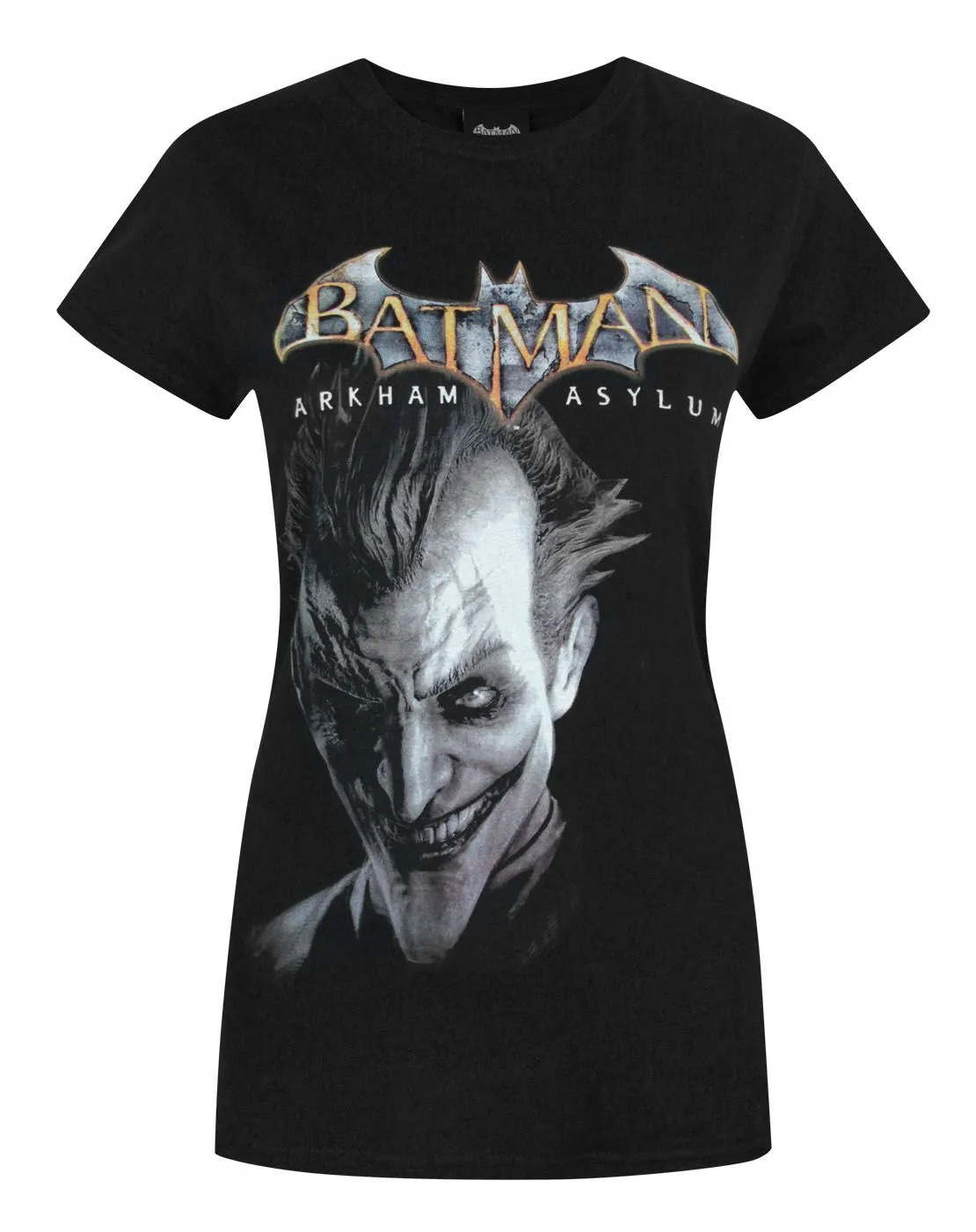 DC Comics The Joker Womens Black Short Sleeved T-Shirt