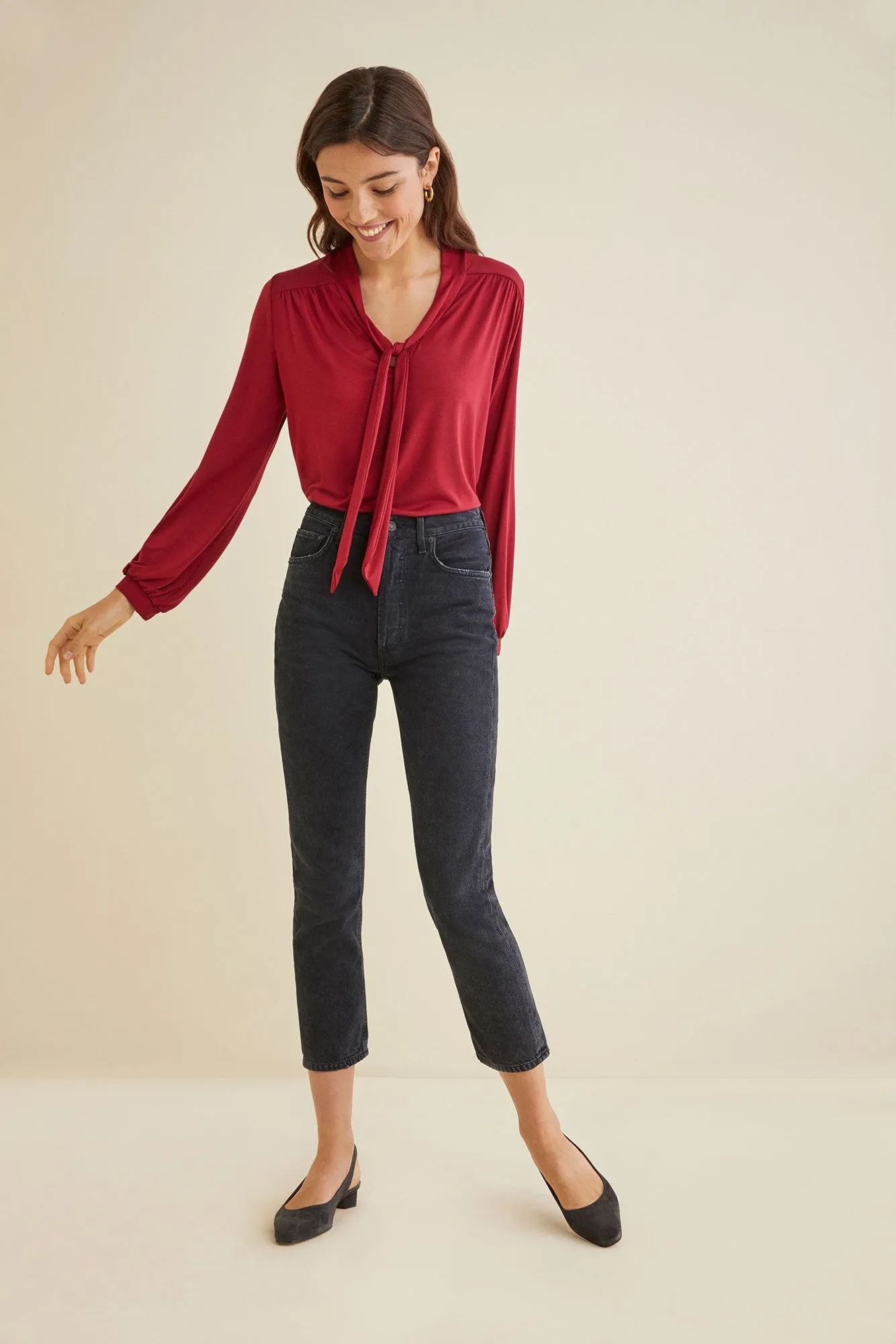 Elias Tie Neck Top