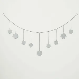 Frosty White Snowflake Garland