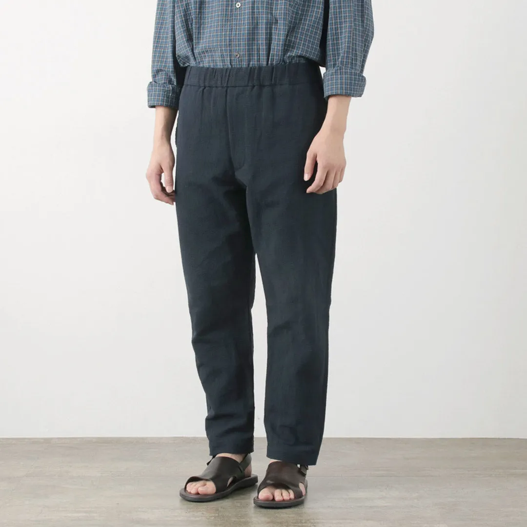 FUJITO / Cotton Linen Seersucker Easy Pants