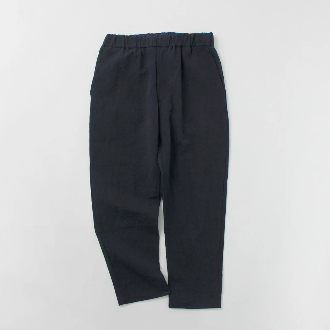 FUJITO / Cotton Linen Seersucker Easy Pants