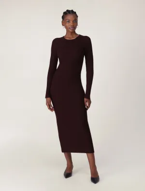 Georgia Textured Crew Neck Dress