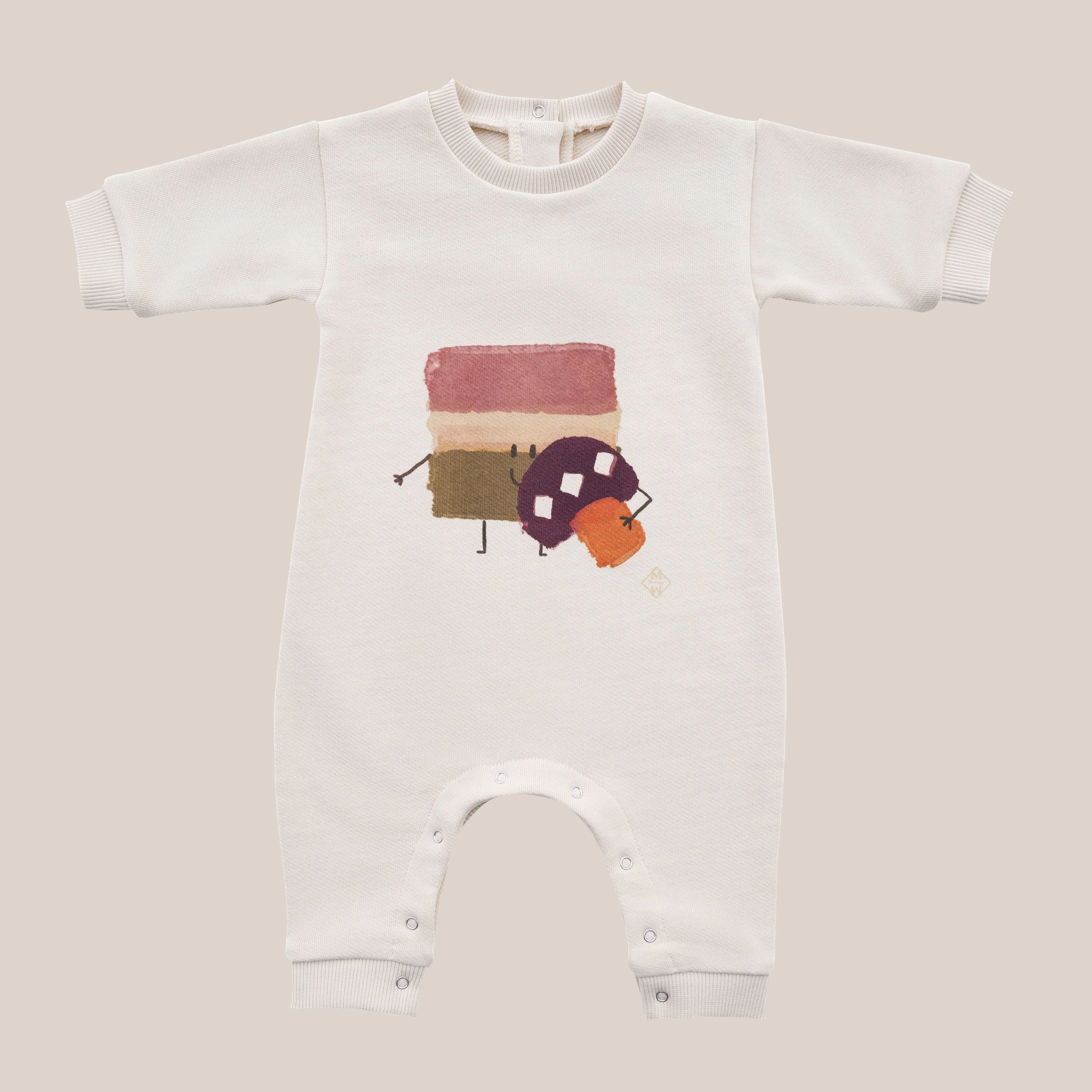 GIUSY COTTON OVERALL-Cheeky Champion Print