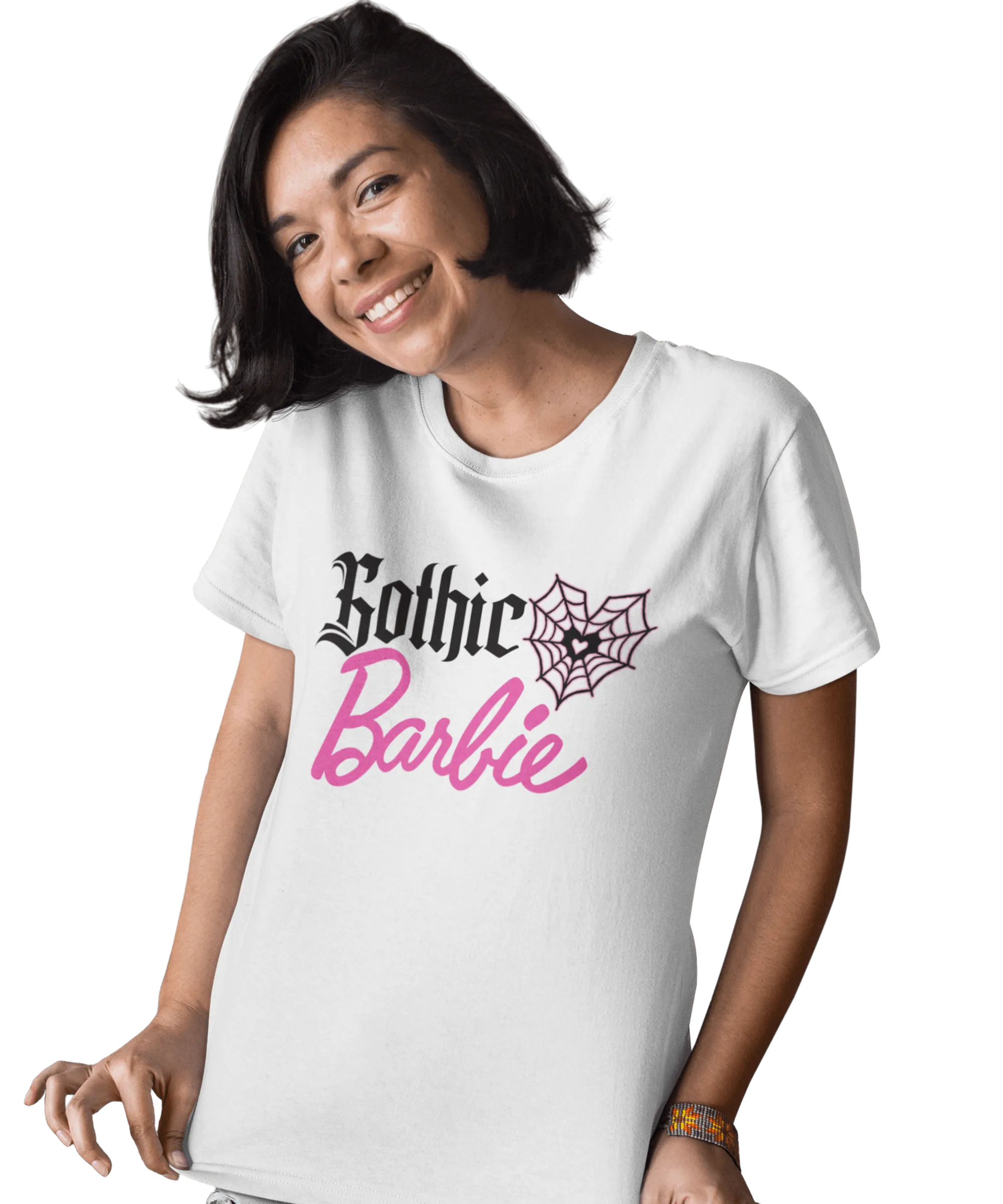 Gothic Barbie Adult Unisex Oversize Grey or White T-Shirt