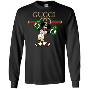 Gucci Mickey Mouse Top Trending T-shirt Men Long Sleeve Shirt