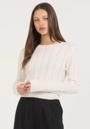 INA CASHMERE PULLOVER - IVORY