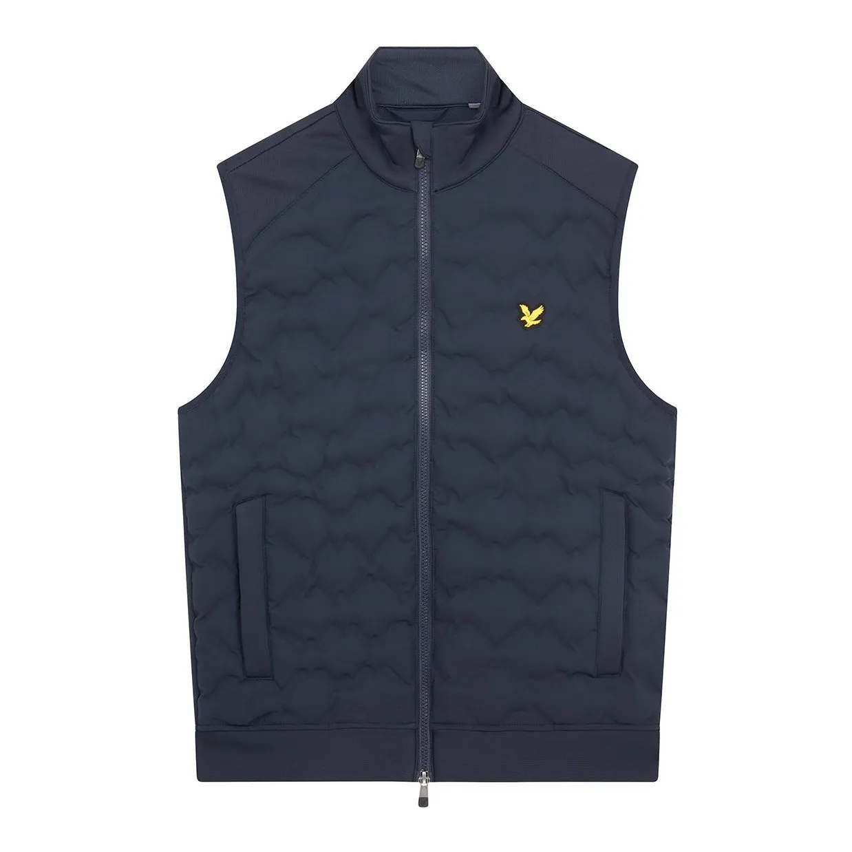 Lyle & Scott Check Quilt Back Fleece Golf Gilet JK1862G