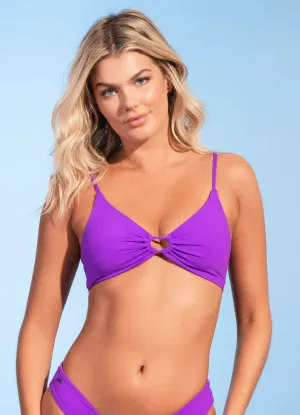 Maaji Violet Libby Front Tie Bralette Bikini Top