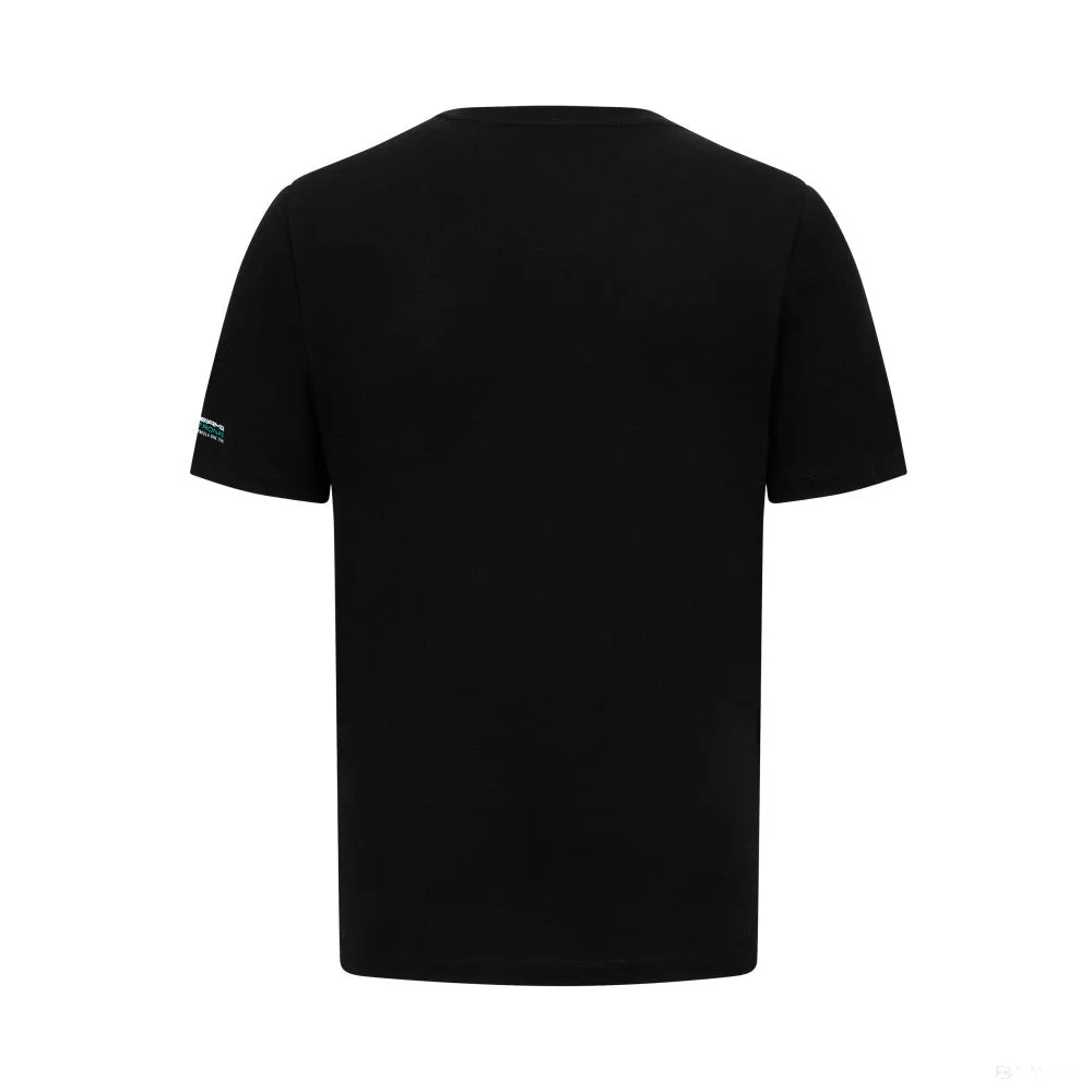 Mercedes Mens Lewis Hamilton Logo Tee, Black