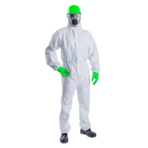 Microporous Class 5/6 Disposable Hooded Coveralls -Protection Against Biological Hazards