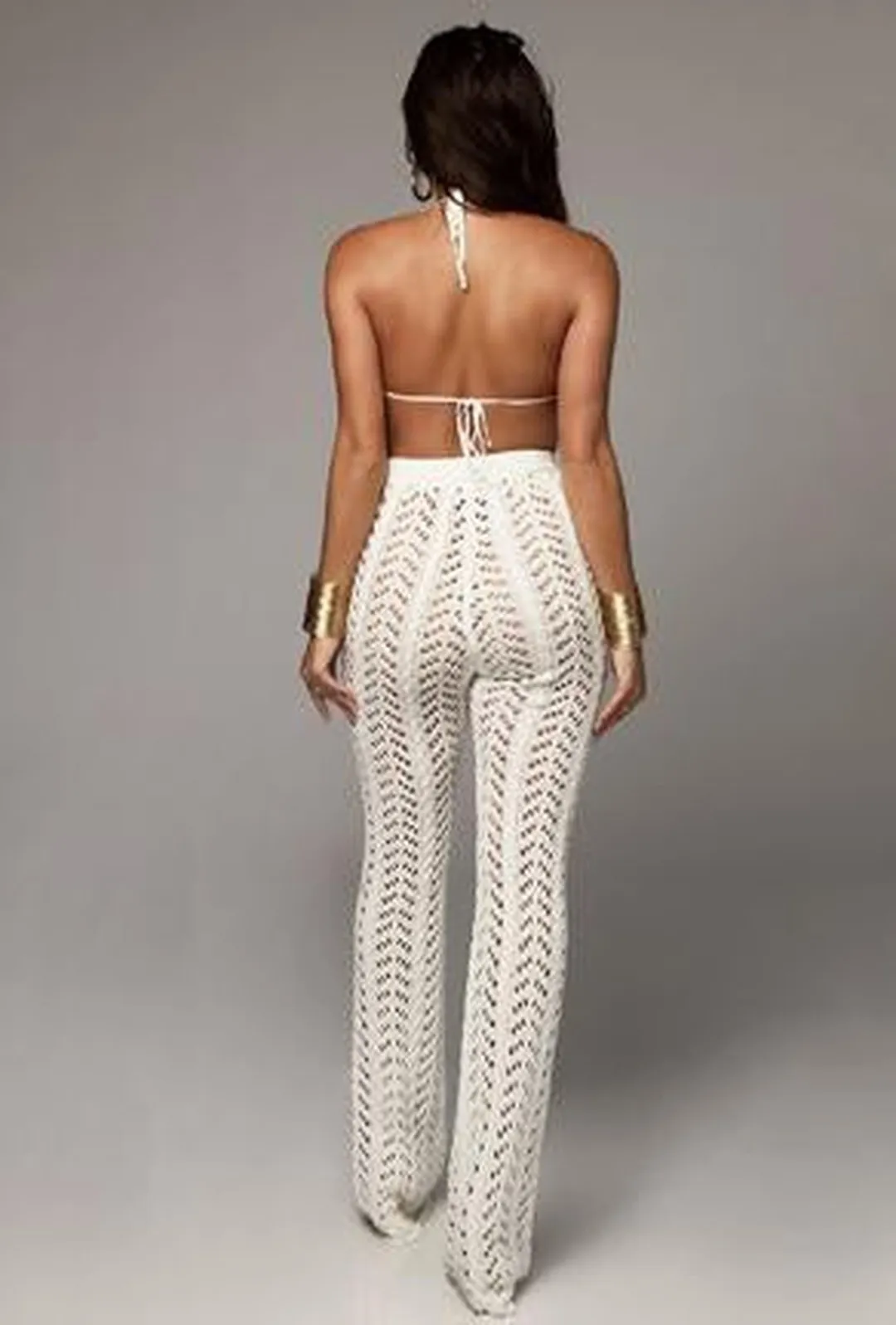 MONIQUE - KNIT CROCHET PANTS