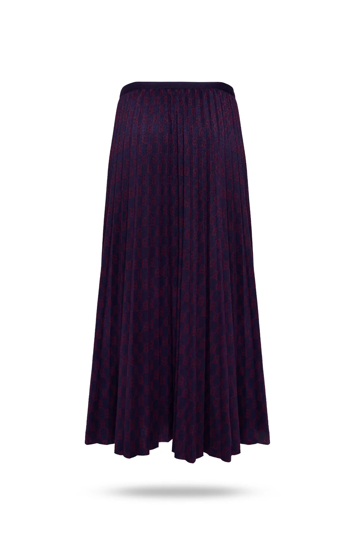 Monogram Pleated Skirt - Eclipse