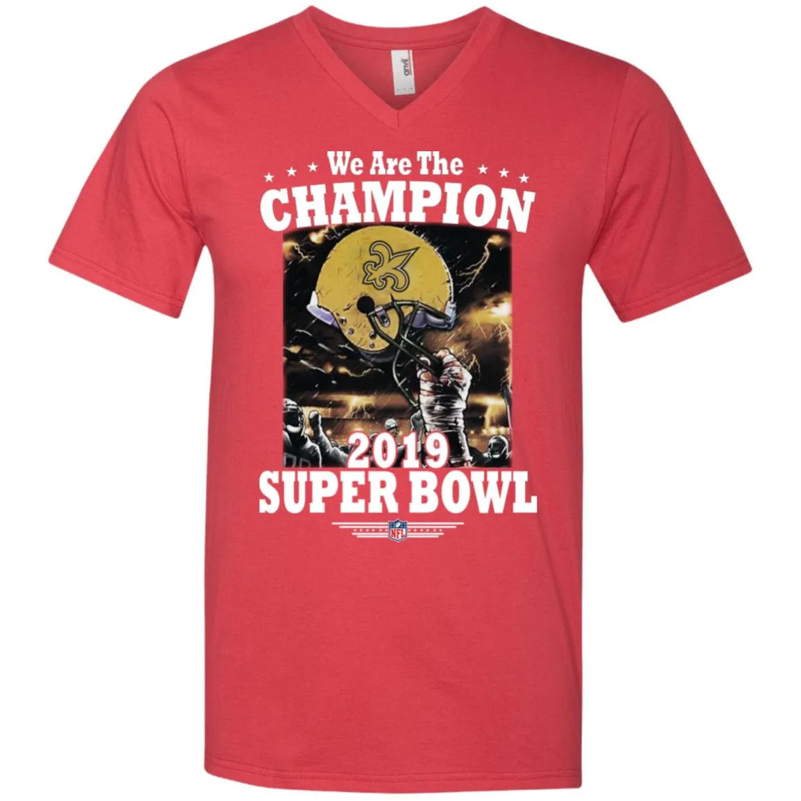 Nfl – New Orleans Saints We Are The Champion 2019 Super Bowl Football Men V-Neck T-Shirt