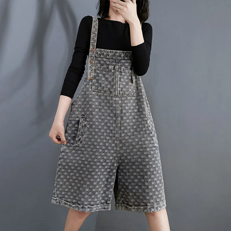 Polka Denim Overall