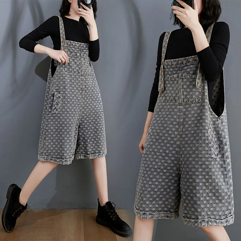 Polka Denim Overall