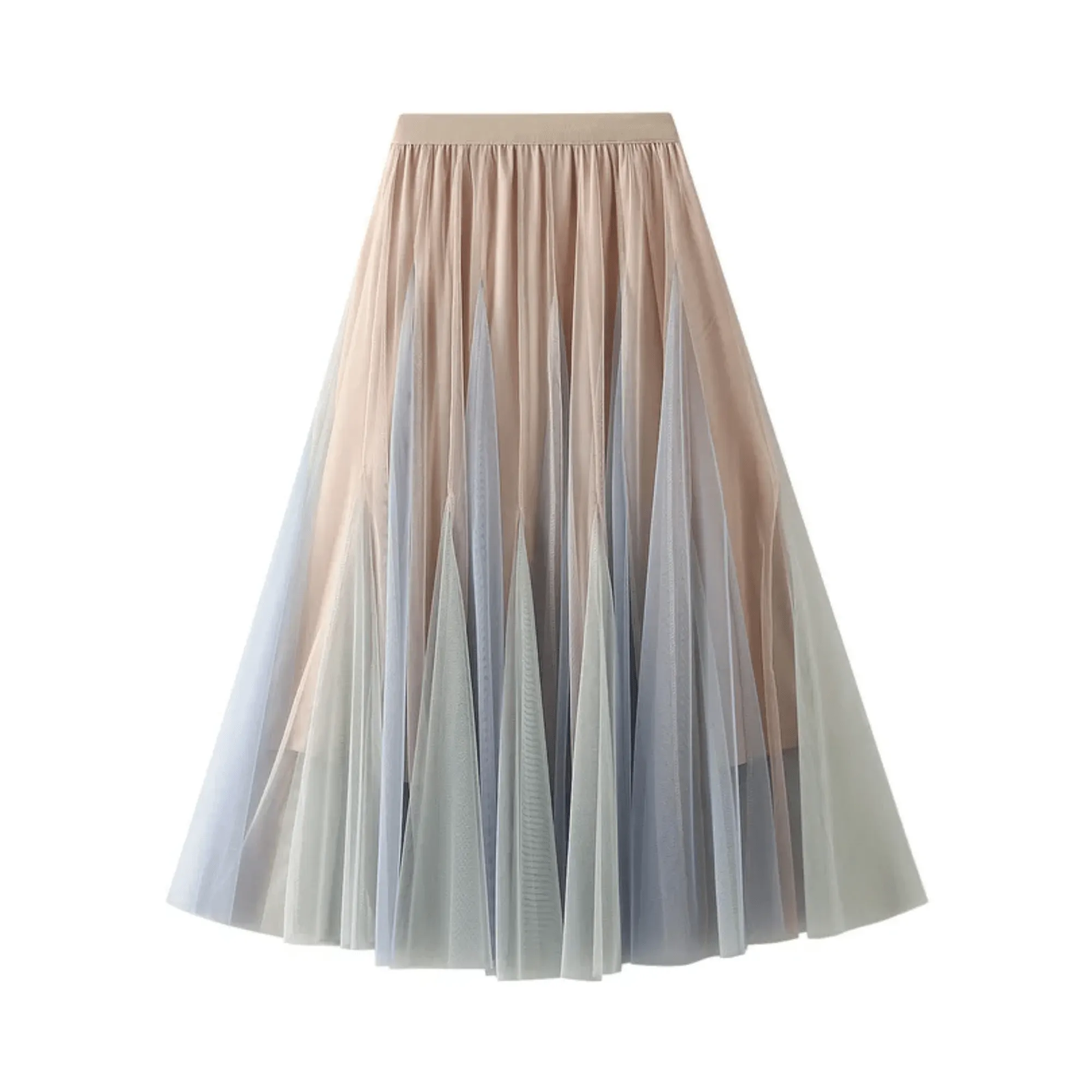 Pre Order:  Gradient Midi Tulle Skirt