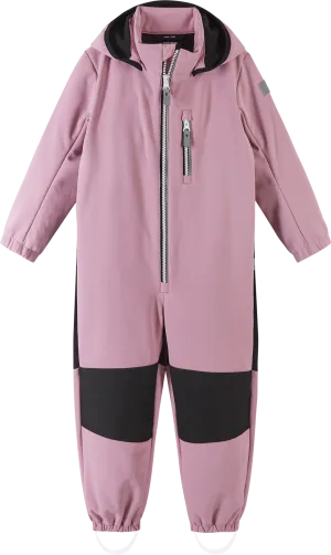 Reima Kids&#x27; Softshell Overall Nurmes Grey Pink | Buy Reima Kids&#x27; Softshell Overall Nurmes Grey Pink here | Outnorth