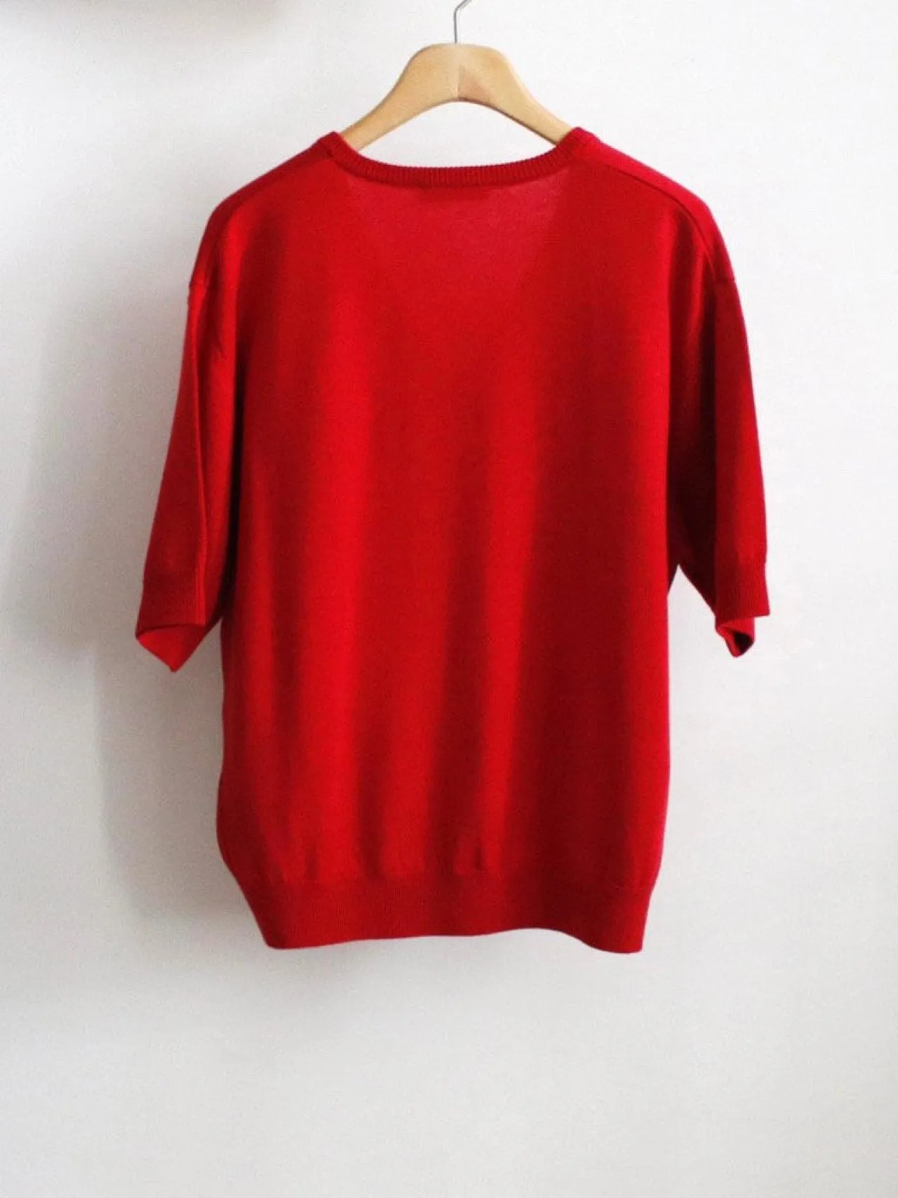 SILK BAMBOO V-NECK KNIT