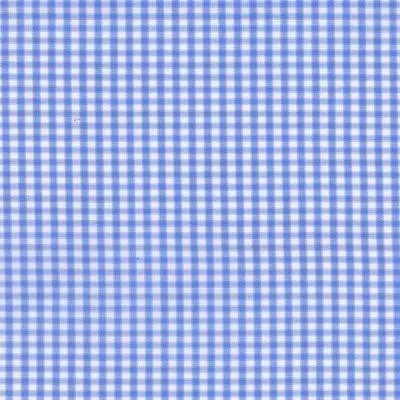 Sky Blue and White Twill Check Classic Custom Shirt 100c 70*70 Saq1125