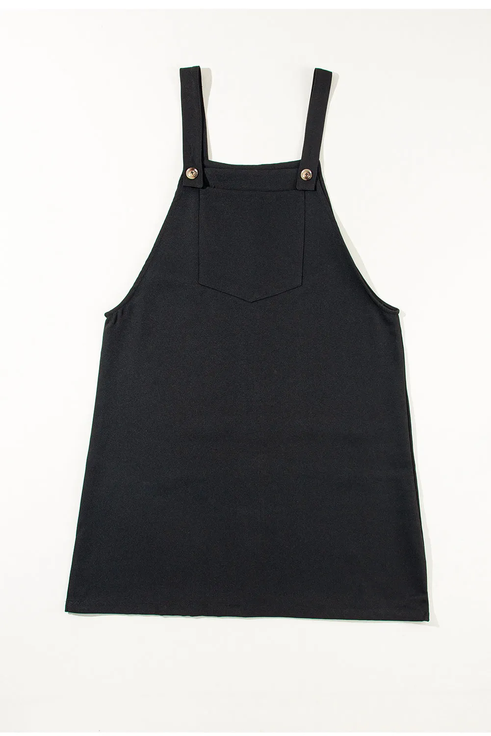 Sleeveless Overall Black Denim Jean Dress