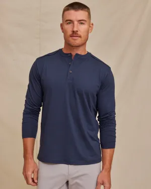 The Voyager - Performance LS Henley - Navy