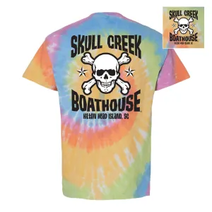 Tie Dye Skull T-Shirt- Pastel